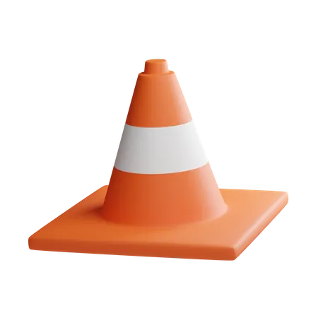 Construction Cone  3D Illustration