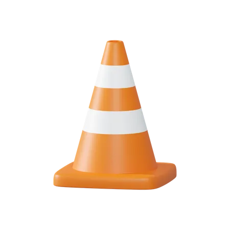 Construction cone  3D Illustration