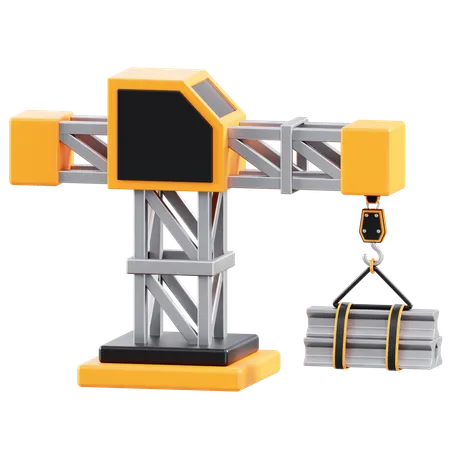 Construction Crane  3D Icon