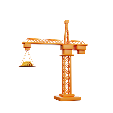 Construction Crane  3D Icon