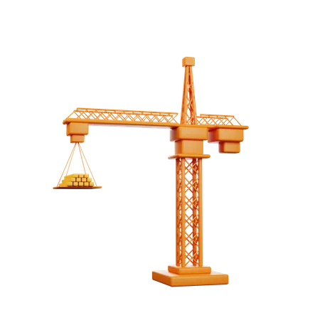 Construction Crane  3D Icon