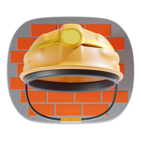 Construction Helmet  3D Icon