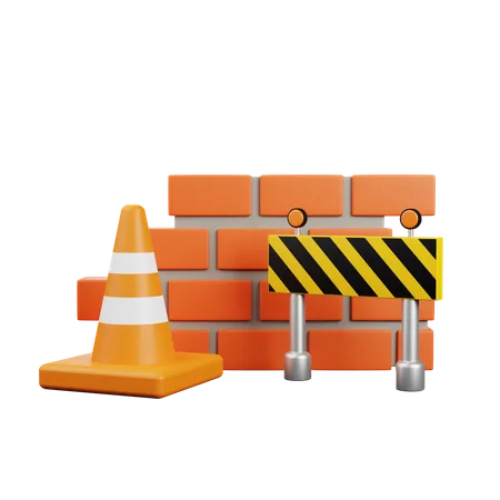 Construction Project  3D Icon