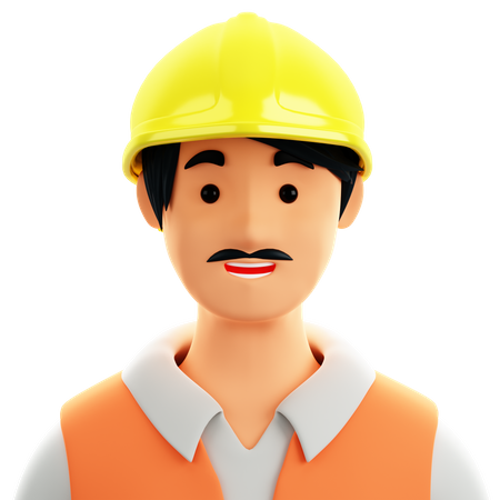 Construtor masculino  3D Icon