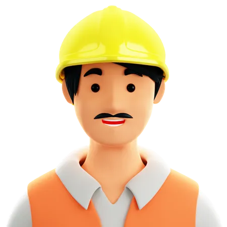 Construtor masculino  3D Icon