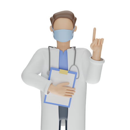 Consulta Médica  3D Illustration