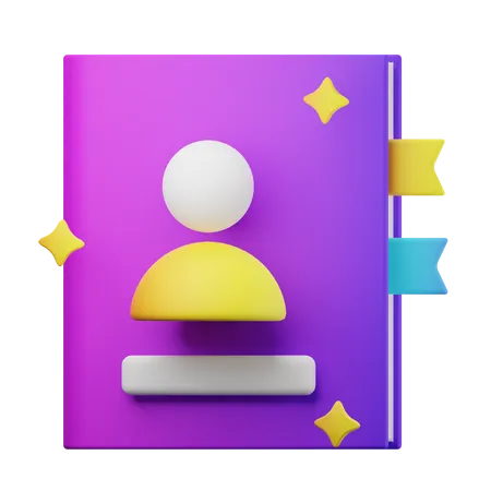 Contact Book  3D Icon