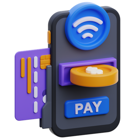 Contactless Payment  3D Icon