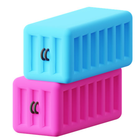 Containers  3D Icon