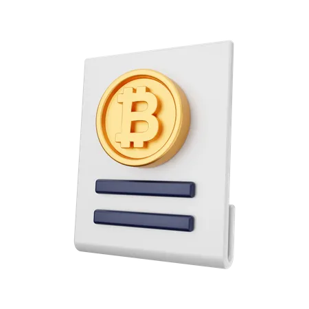 Contrato criptográfico  3D Icon