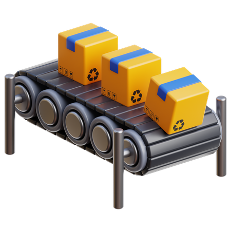 Conveyor Belt  3D Icon