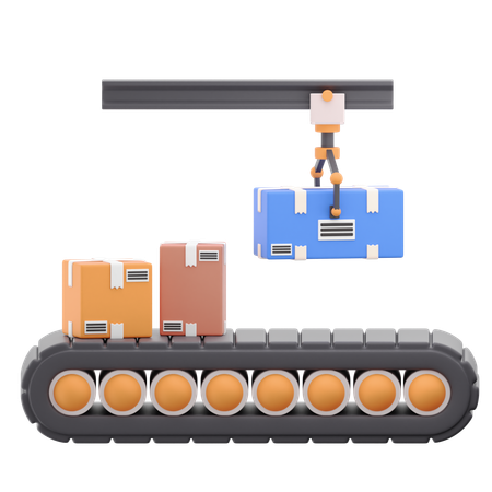 Conveyor Belt  3D Icon