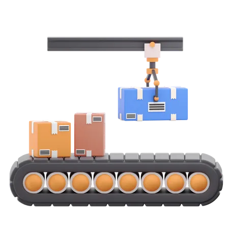 Conveyor Belt  3D Icon