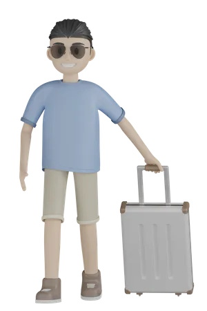 Turista legal  3D Illustration