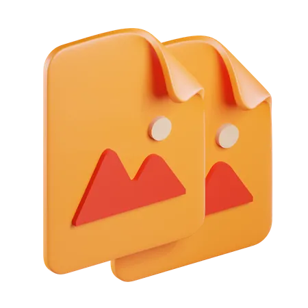 Copy Image  3D Icon