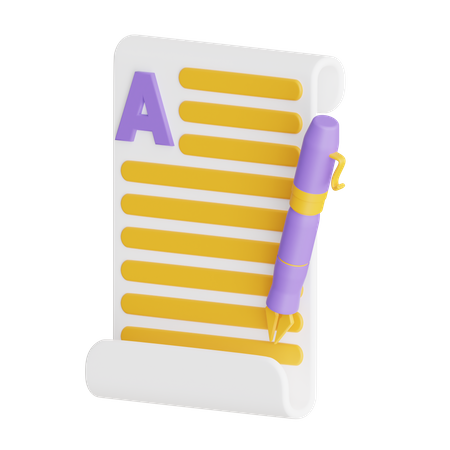 Copywriting  3D Icon