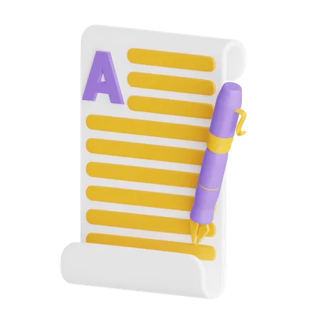 Copywriting  3D Icon