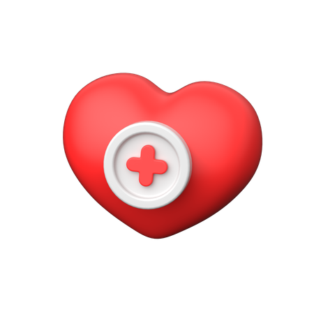 Corazon medico  3D Icon