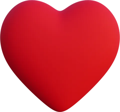 Corazón rojo  3D Icon