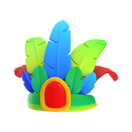 Corona de carnaval  3D Icon