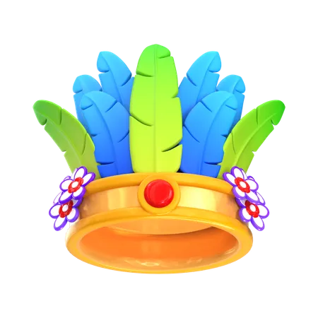 Corona de carnaval  3D Icon