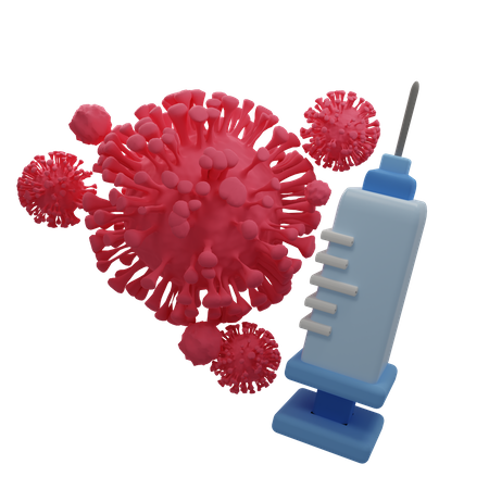 Coronavirus Vaccine  3D Illustration