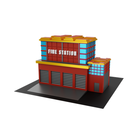 Corpo de Bombeiros  3D Illustration