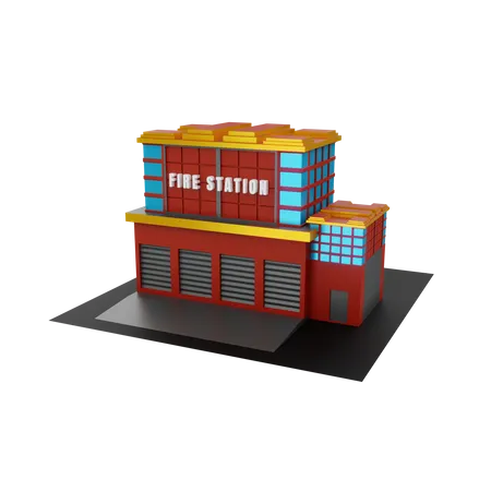 Corpo de Bombeiros  3D Illustration