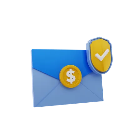 Correo de seguro  3D Icon