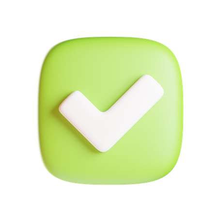 Verde correto  3D Icon