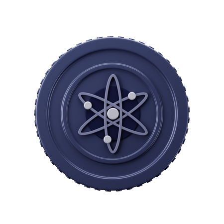 Cosmos Coin ATOM  3D Icon