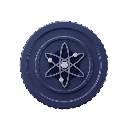 Cosmos Coin ATOM  3D Icon