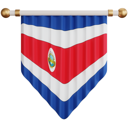 Costa Rica Flag  3D Icon