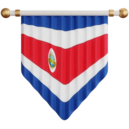 Costa Rica Flag  3D Icon