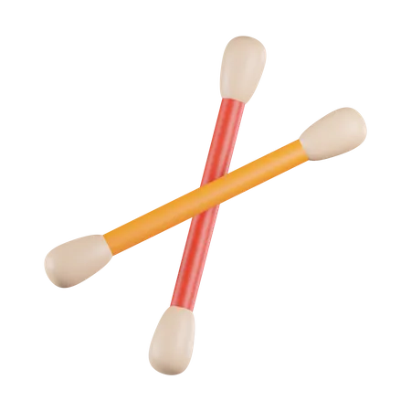 Cotton Buds  3D Icon