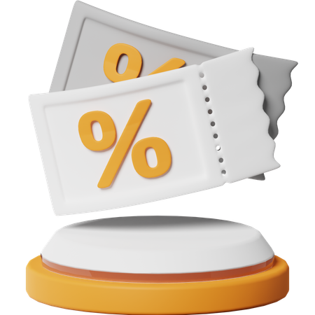 Coupon  3D Icon