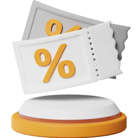 Coupon  3D Icon