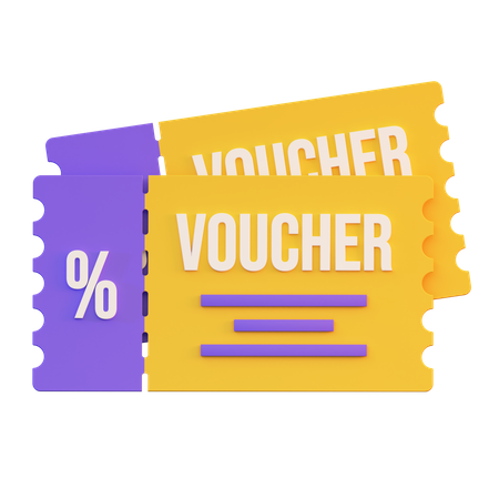 Coupon Cutting  3D Illustration