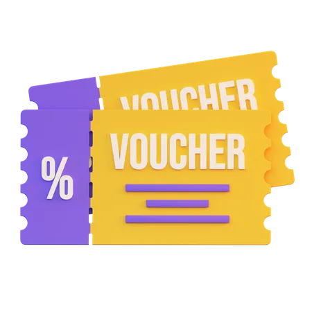 Coupon Cutting  3D Illustration