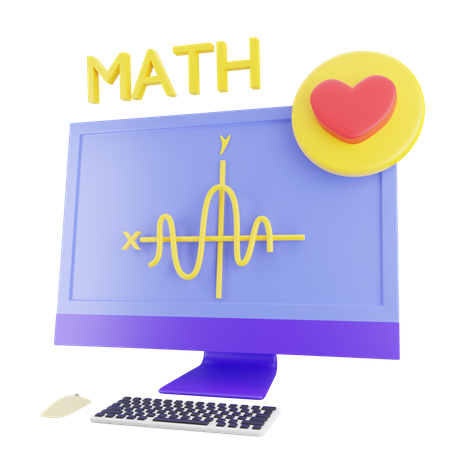 Cours de mathématiques en ligne  3D Icon