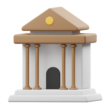 Court House  3D Illustration