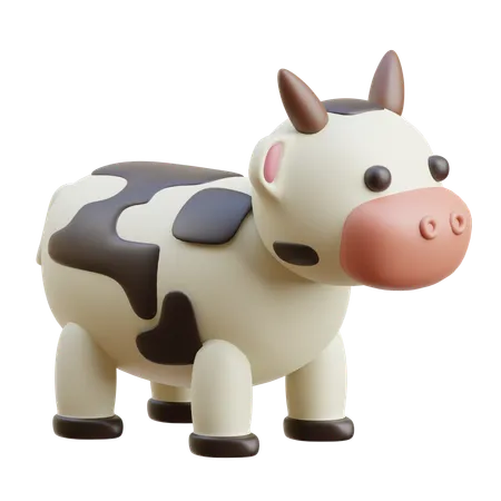 Cow  3D Icon