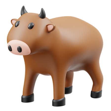 Cow  3D Icon