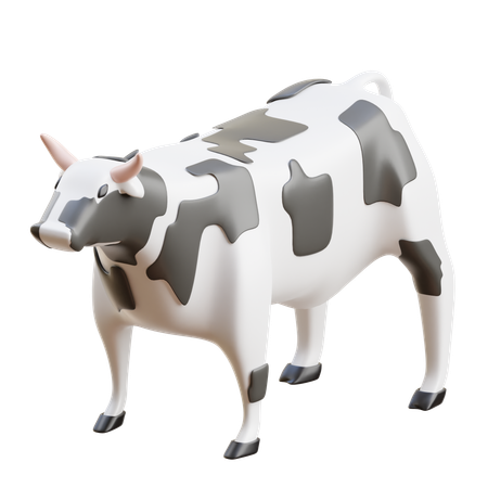 Cow  3D Icon