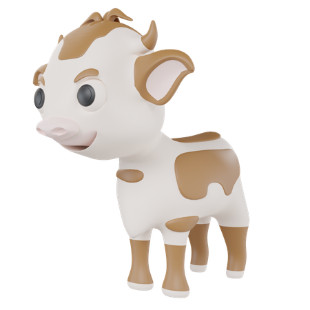 Cow  3D Icon