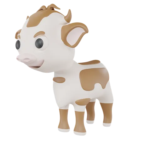 Cow  3D Icon