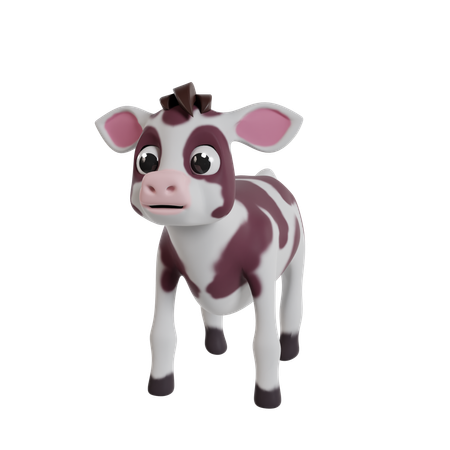 Cow  3D Icon