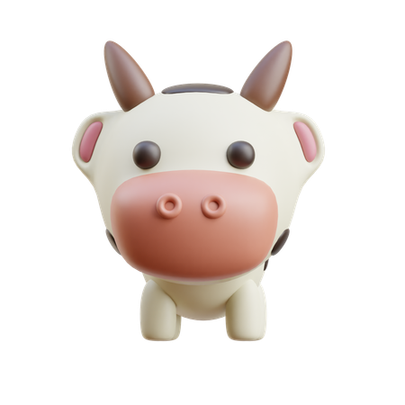 Cow  3D Icon