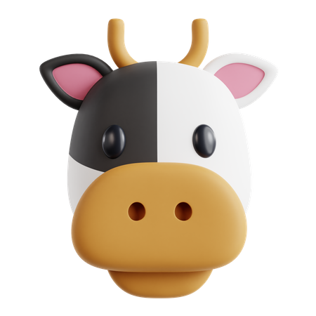 Cow  3D Icon