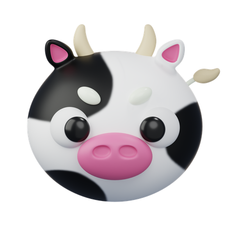 Cow  3D Icon